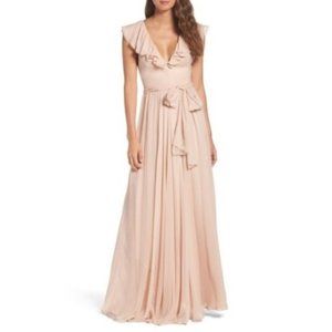 NWT Jill Stuart Blush Dusty Rose Ruffle Dress